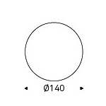 Eliot Keramik ø140×73h Round