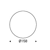 Eliot Keramik ø158×73h Round