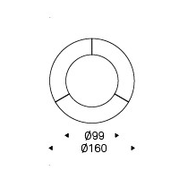 Diameter 160 x Height 75 cm