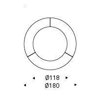 Diameter 180 x Height 75 cm