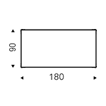 Cattelan Italia Boulevard Keramik 180 x 90 x 75h cm rectangle dining table dimensions