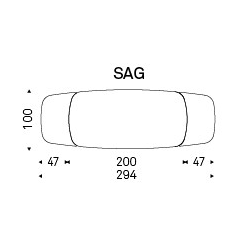 200/294x100x75h Barrel Shaped