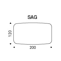 200x120x73h Barrel Shaped