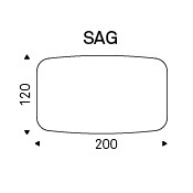 200x120x74h Barrel Shaped