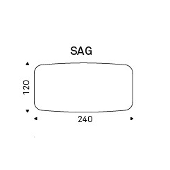 240x120x73h Barrel Shaped