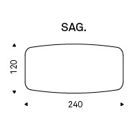 240x120x74h Barrel Shaped