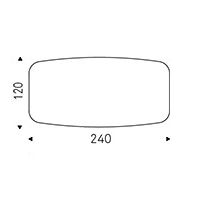240×120×76h Barrel Shaped