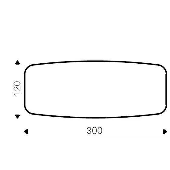 300x120x75h Barrel Shape