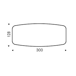 300×128×74.5h Barrel Shaped