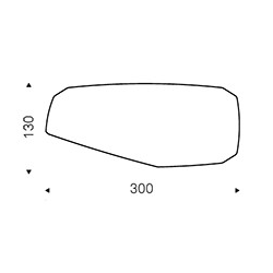 Papel Keramik 300×130×74h Polygon