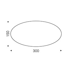 Papel Keramik 300×150×74h Oval